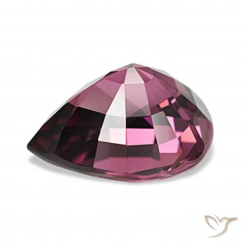Granate rodolita Rojo frambuesa natural de 4.58 ct, En forma de pera, VVS