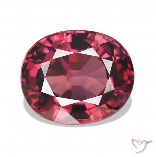 4.23ct Rojo medio Granate rodolita, Ovalada, VS
