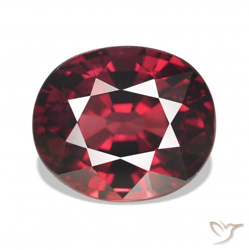 4.15ct Rojo frambuesa Granate rodolita, Ovalada, VS