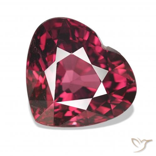 4.31ct Rojo frambuesa Granate rodolita, Corazón, VS