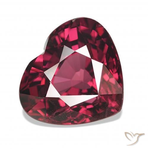 Granate rodolita Rojo frambuesa natural de 4.31 ct, Corazón, VS