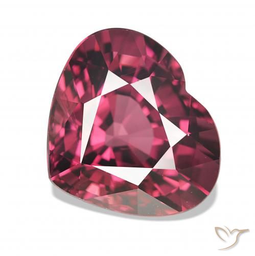 4.17ct Rojo oscuro Granate rodolita Piedras Preciosas, Corazón, VVS-VS