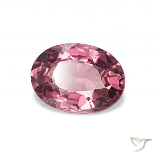 Granate rodolita rosa natural de 1,05 ct, corte óvalo, VVS-VS