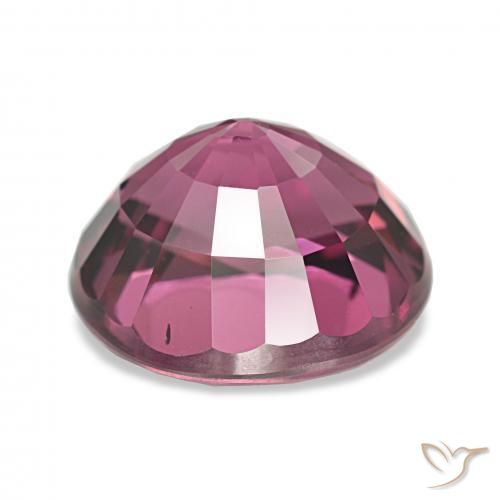Granate rodolita Púrpura medio natural de 4.73 ct, Ovalada, VVS-VS