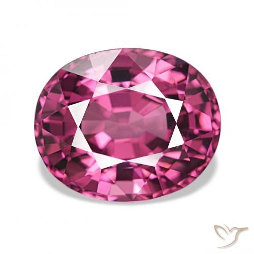 4.27ct Púrpura baya rosado Granate rodolita, Ovalada, VS
