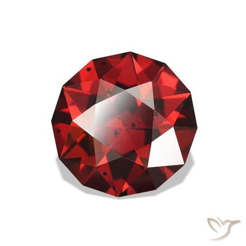 Granate rodolita Rojo intenso natural de 1.74 ct, Redondo, VS