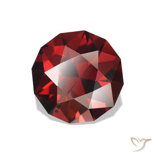Granate rodolita Rojo intenso natural de 1.83 ct, Redondo, VS