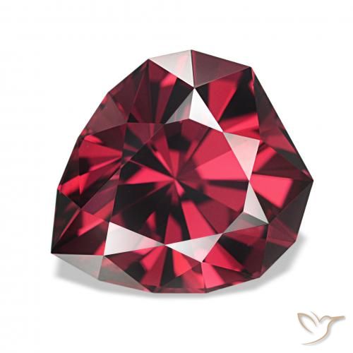 Granate rodolita Rojo medio natural de 4.13 ct, Elegante, VVS