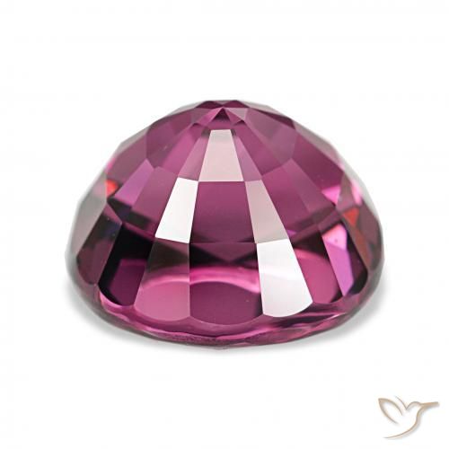 Granate rodolita Medium Dark Reddish-Purple natural de 4.96 ct, Forma Cojín, VVS