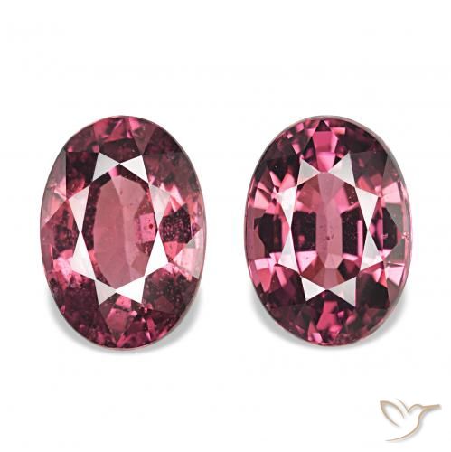 Gemas de Granate rodolita Rojo púrpura natural de 2.09 ct, Ovalada, VS