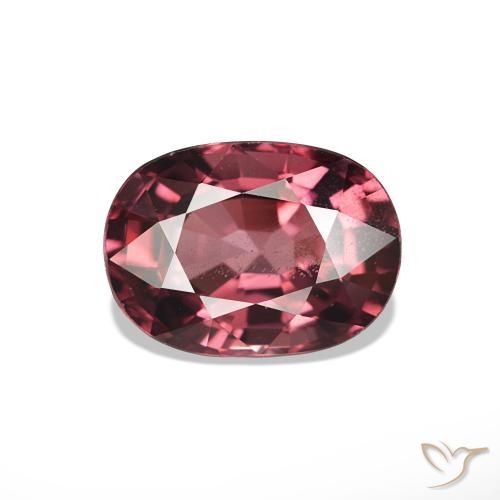 Granate rodolita Medium Dark-Red natural de 1.20 ct, Ovalada, VS