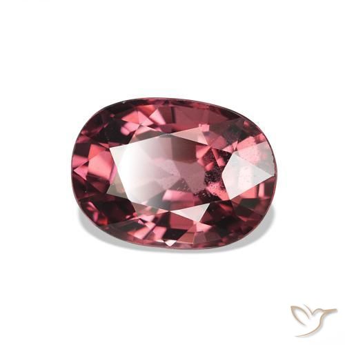 Granate rodolita Medium Dark-Red natural de 1.20 ct, Ovalada, VS