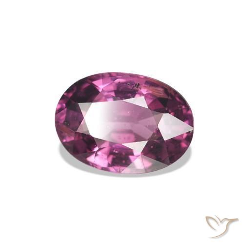 Granate rodolita Medium Dark-Purple natural de 1.00 ct, Corte Óvalo, VS