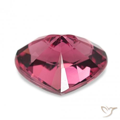 Granate rodolita Rojo púrpura natural de 4.15 ct, Corazón, VVS-VS