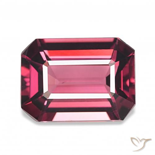 Granate rodolita Magenta intenso natural de 4.60 ct, Corte Octágono / Esmeralda, VVS-VS