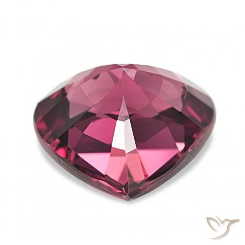 Granate rodolita Púrpura rojizo natural de 4.03 ct, Corazón, VVS-VS