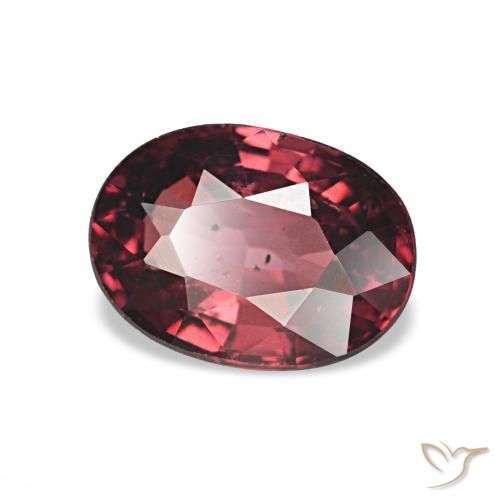 Granate rodolita Rojo escarlata natural de 1.01 ct, Ovalada, VS