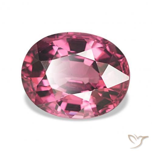 Granate rodolita Púrpura intenso natural de 2.65 ct, Ovalada, VVS-VS