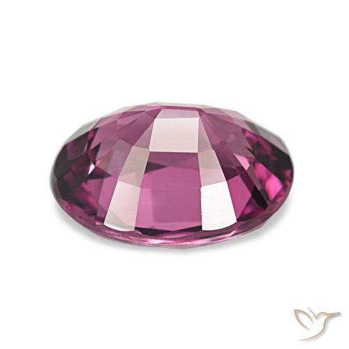 Granate rodolita Púrpura oscuro natural de 2.15 ct, Ovalada, VVS