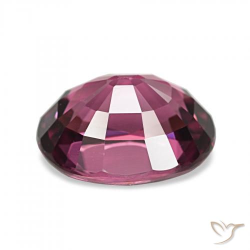 Granate rodolita Púrpura oscuro natural de 2.60 ct, Ovalada, VVS