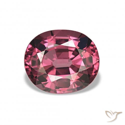 Granate rodolita Magenta intenso natural de 2.65 ct, Ovalada, VVS-VS