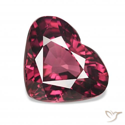 4.42ct Rojo frambuesa Granate rodolita, Corazón, VS