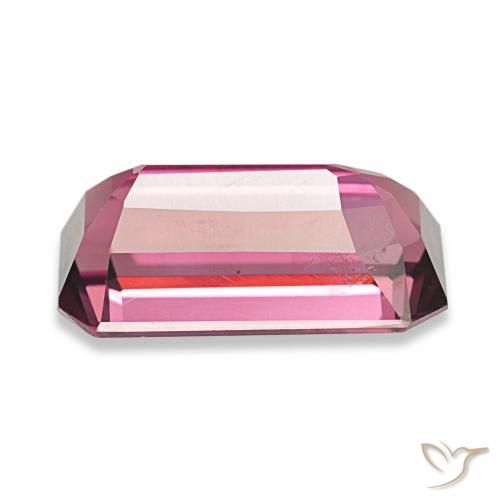 Granate rodolita Rojo frambuesa natural de 3.95 ct, corte esmeralda, VS