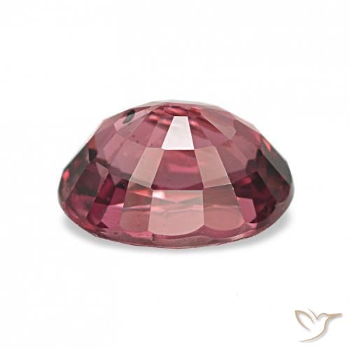 Granate rodolita Rojo merlot natural de 1.24 ct, Ovalada, VS