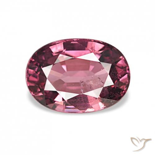 Granate rodolita Magenta intenso natural de 1.30 ct, Ovalada, VS