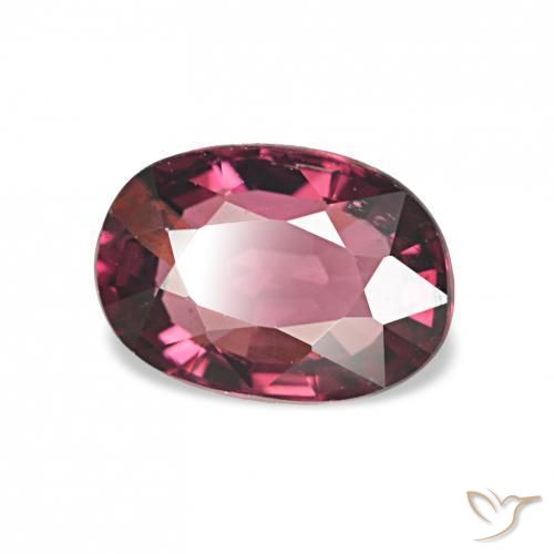 Granate rodolita Magenta intenso natural de 1.07 ct, Corte Óvalo, VS