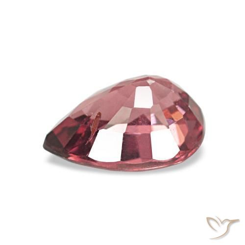 Granate rodolita Rojo merlot natural de 0.94 ct, En forma de pera, VS