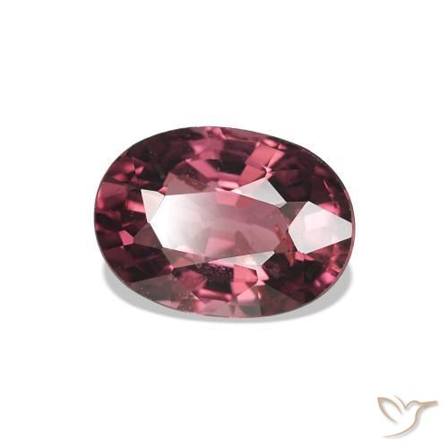 Granate rodolita Tono rojo púrpura natural de 1.04 ct, Corte Óvalo, VS