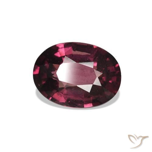 Granate rodolita rojo natural de 1,02 ct, corte óvalo, VS