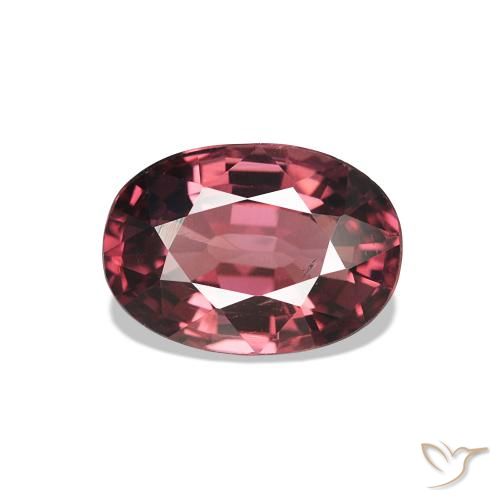 Granate rodolita Tono rojo frambuesa natural de 1.17 ct, Corte Óvalo, VS