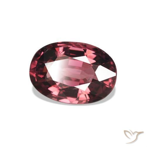 Granate rodolita Tono rojo frambuesa natural de 1.17 ct, Corte Óvalo, VS