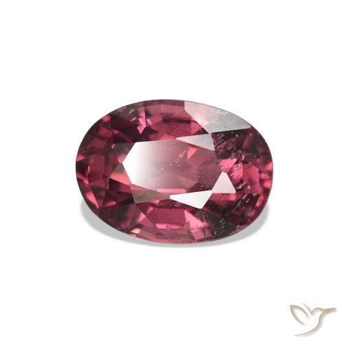 Granate rodolita Medium Dark-Red natural de 1.05 ct, Corte Óvalo, VS