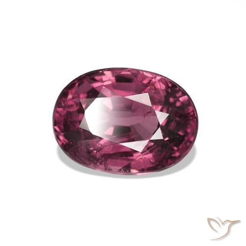 Granate rodolita púrpura natural de 1,29 ct, corte óvalo, VS-SI