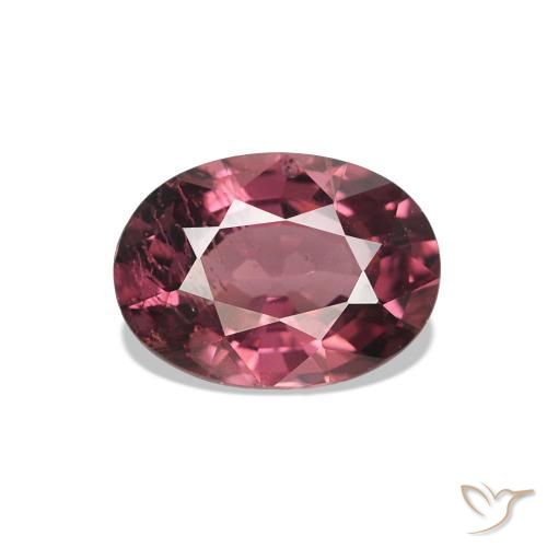 Granate rodolita Medium Dark-Red natural de 1.11 ct, Corte Óvalo, VS-SI