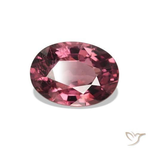 Granate rodolita Medium Dark-Red natural de 1.11 ct, Corte Óvalo, VS-SI