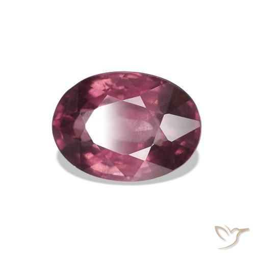 Granate rodolita Rojo medio natural de 1.15 ct, Corte Óvalo, VS