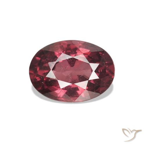 Granate rodolita Rojo rosado natural de 1.13 ct, Ovalada, VS-SI