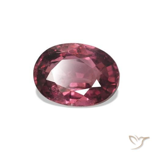 Granate rodolita Tono rojo frambuesa natural de 1.02 ct, Corte Óvalo, VS-SI