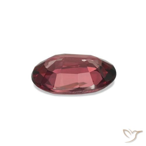 Granate rodolita Rojo vino intenso natural de 0.76 ct, Corte Óvalo, VS
