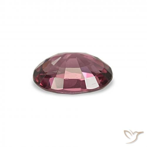 Granate rodolita Rosado magenta oscuro natural de 0.98 ct, Corte Óvalo, VVS-VS