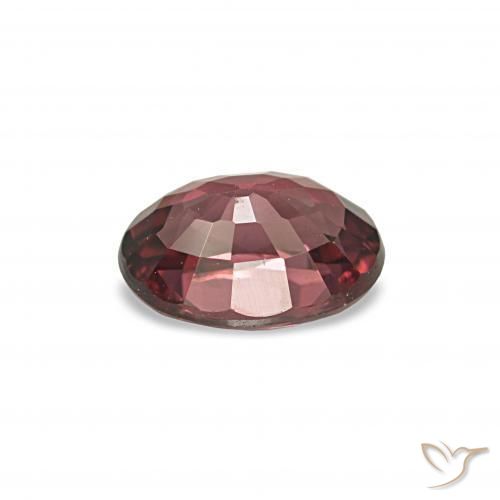 Granate rodolita Rojo oscuro natural de 1.06 ct, Corte Óvalo, VVS-VS