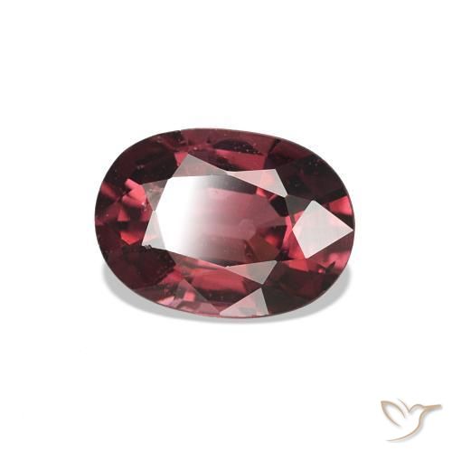 Granate rodolita Rojo medio natural de 0.97 ct, Corte Óvalo, VS