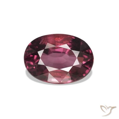 1.21ct Medium Dark-Purple Granate rodolita, Ovalada, VS