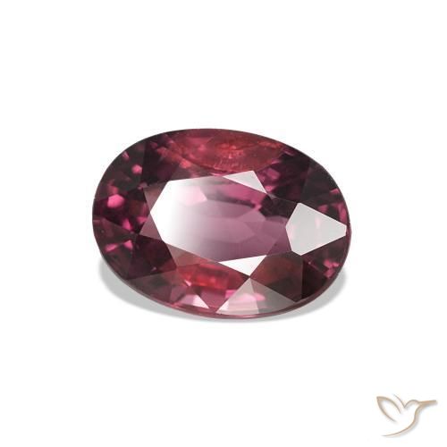Granate rodolita Medium Dark-Purple natural de 1.21 ct, Corte Óvalo, VS