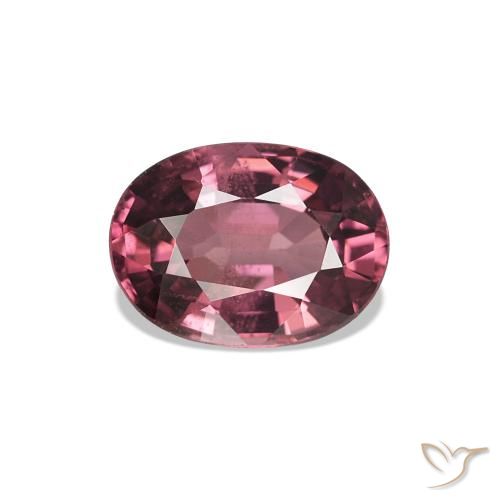 1.02ct Rosado magenta oscuro Granate rodolita, Ovalada, VS