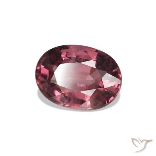 Granate rodolita Rosado magenta oscuro natural de 1.02 ct, Corte Óvalo, VS